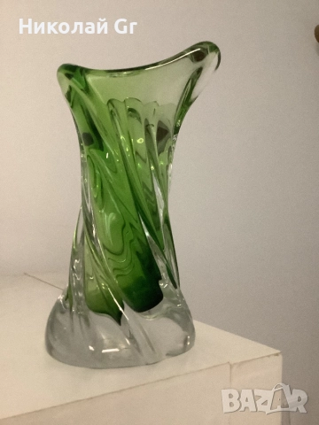 Ваза за.  Цветя. Стъкло  височина 16 см