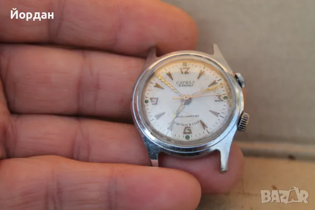 СССР мъжки часовник ''Сигнал'', снимка 2 - Мъжки - 48157469