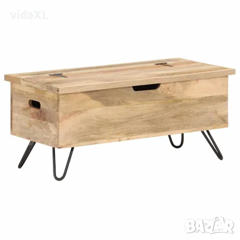 vidaXL Ракла, 90x40x45 см, мангово дърво масив, снимка 8 - Скринове - 56146623