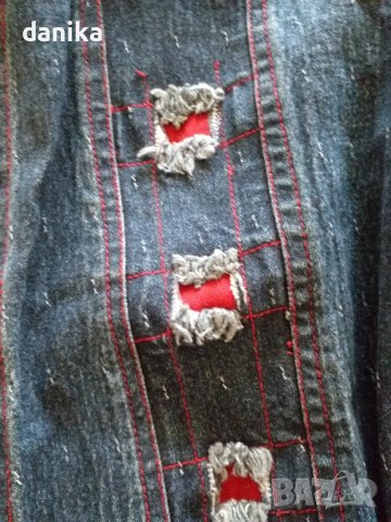 Дънково яке и блуза 134 / 140, снимка 4 - Детски якета и елеци - 42044891