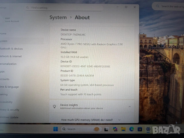 Lenovo ThinkPad T14 / T14s Gen 2 (AMD) Ryzen 7 Pro, снимка 5 - Лаптопи за работа - 53111046