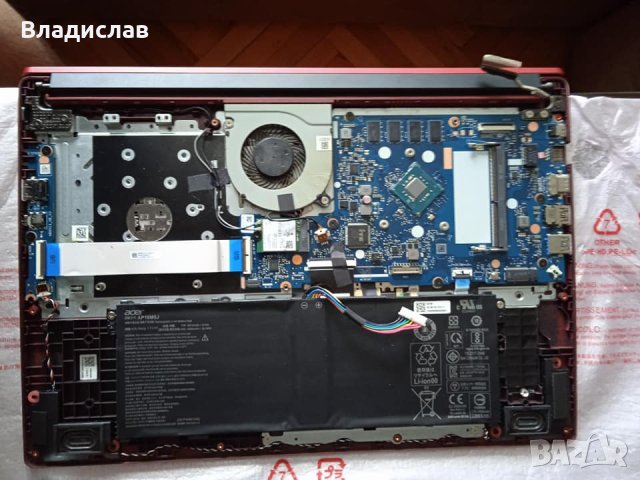 Acer A315-34 син червен и черен работещ на части, снимка 13 - Части за лаптопи - 39857648