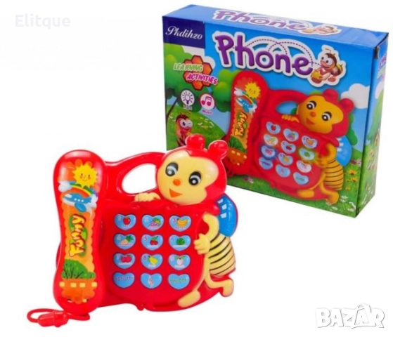 Интерактивна играчка „Музикален телефон Пчела“ – Образователно забавление за деца, снимка 5 - Други - 52786642