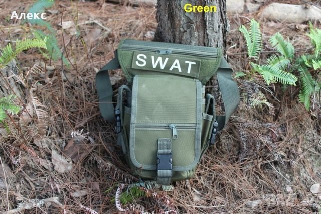 Тактическа чанта за бедро военна ловна водоустойчива SWAT, снимка 7 - Чанти - 40786527