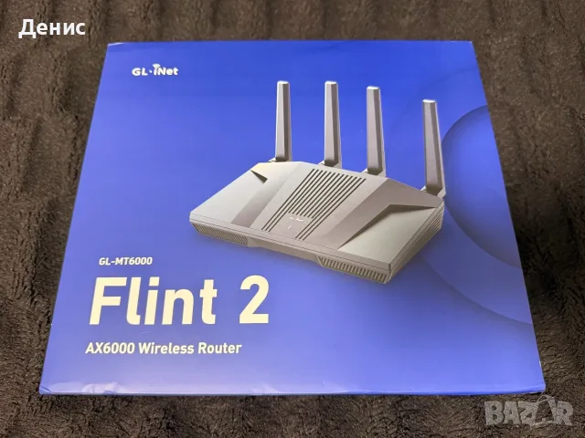 GL.iNet Flint 2 (MT6000) AX6000 Wi-Fi 6 Router