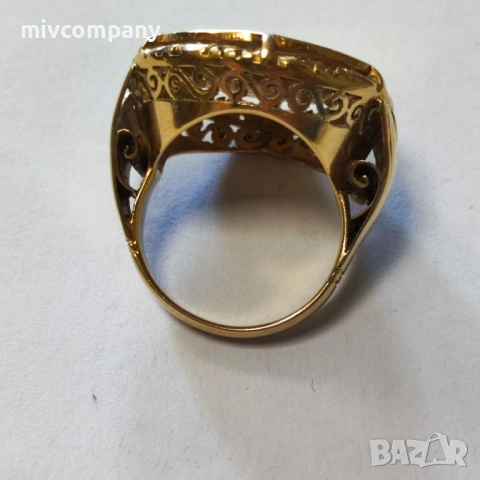 Златен пръстен 13.10гр.14К, снимка 5 - Пръстени - 53737276