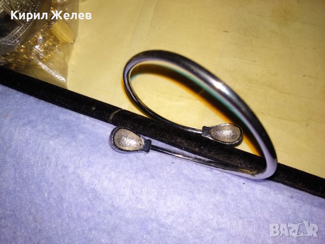 СТИЛНА МЕДНА НИКЕЛИРАНА СРЕБРИСТА РЕТРО СТИЛ ГРИВНИЧКА Тип ТОРКВА 6839, снимка 5 - Гривни - 41281158