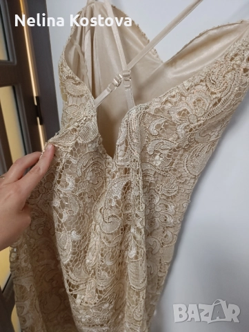 Уникална дантелена рокля в размер М, снимка 4 - Рокли - 52405004