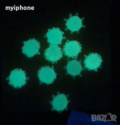 10 броя светещи плуващи силиконови топчета  8 мм.