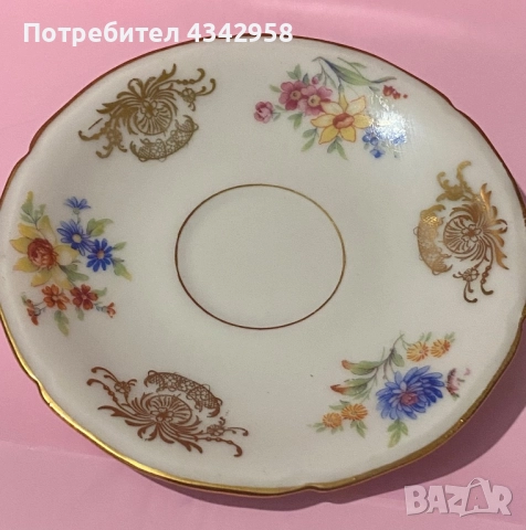 Mks porcelain. Germany. Сет за кафе, снимка 8 - Антикварни и старинни предмети - 52435672