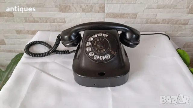 Стар български телефон - РЕСПРОМ - 1950" година, снимка 1