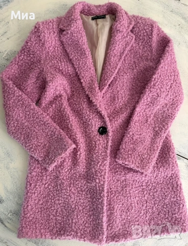 Розово меко елегантно палто 