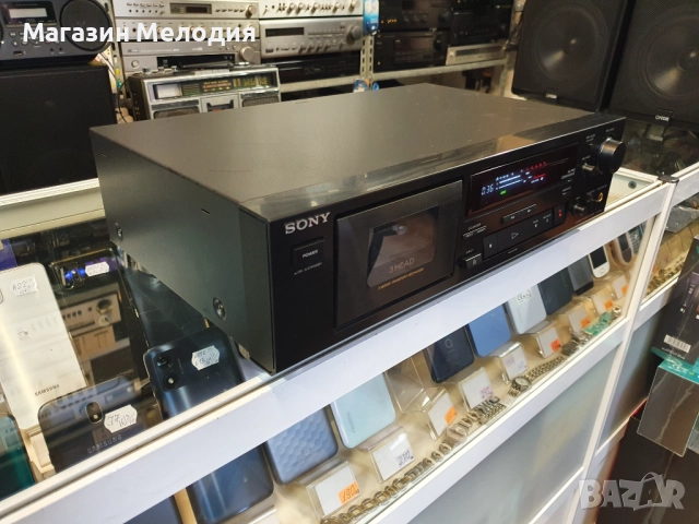 Касетен дек SONY TC-K490 В перфектно техническо и много добро визуално състояние. Има козметични заб, снимка 9 - Декове - 44413596