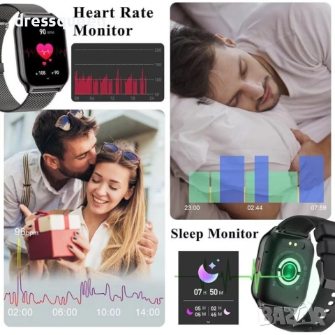 4605 Смарт часовник TechONE Wand Pro: До 30 дни автономност и пълна свобода с безжично зареждане, снимка 7 - Мъжки - 53638762