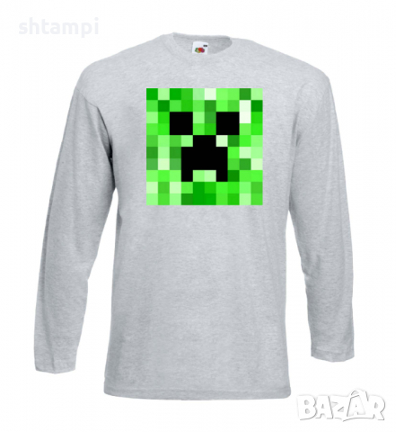 Мъжка тениска Creeper Face 2,Minecraft,Игра,Забавление,подарък,Изненада,Рожден Ден., снимка 7 - Тениски - 36492770