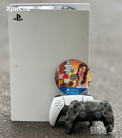 Конзола Sony PlayStation 5 Disk Edition, 2бр Dual Sense Джойстик, White, снимка 2 - PlayStation конзоли - 44277493