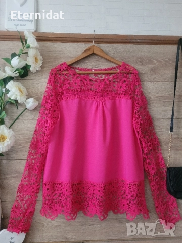 Розова официална блуза , снимка 4 - Блузи с дълъг ръкав и пуловери - 51518461