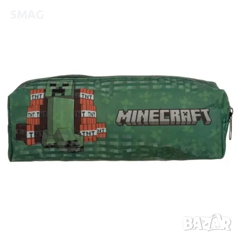 Несесер цилиндър зелен minecraft за момчета 19x6x6 см_1252091, снимка 2 - Други - 55705122