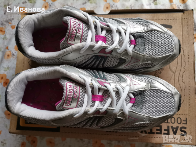 Дамски маратонки "DANSKIN NOW" 41 номер/размер в светло сиво, сребристо и розово, снимка 8 - Маратонки - 44614669