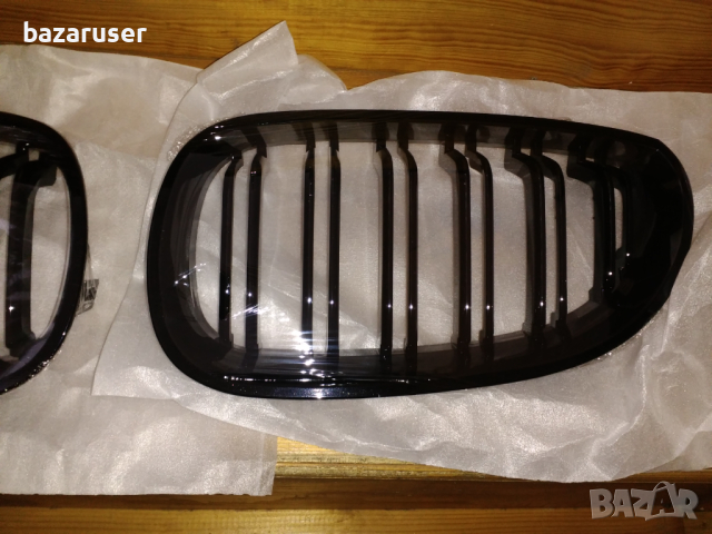 К-т решетка Бъбреци двойни E60 2003-09 черен пиано лак тип М5, снимка 5 - Аксесоари и консумативи - 44837998