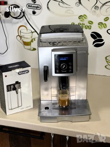 Кафемашина кафе автомат delonghi cappuccino с гаранция, снимка 4 - Кафемашини - 56215569