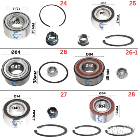 Колесен лагер главина, снимка 6 - Части - 51861014