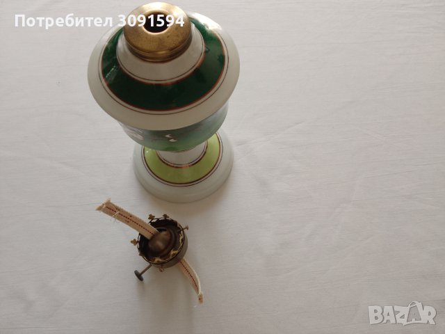  Стара  Газена  порцеланова лампа маркирана  GDR, снимка 13 - Други ценни предмети - 41143906