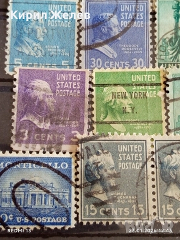 Стари пощенски марки от цял свят смесени АМЕРИКАНСКИ ПРЕЗИДЕНТИ за КОЛЕКЦИЯ ДЕКОРАЦИЯ 51935, снимка 8 - Филателия - 53198995