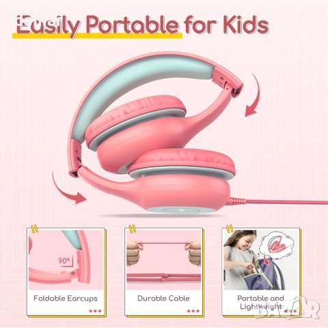 Комплект детски слушалки EarFun 2 бр., снимка 4 - Слушалки и портативни колонки - 42543836