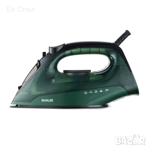 Парна ютия Muhler SI-2520C, 2400W, керамична плоча, паров удар, против прокапване и котлен камък, снимка 2 - Ютии - 53588195