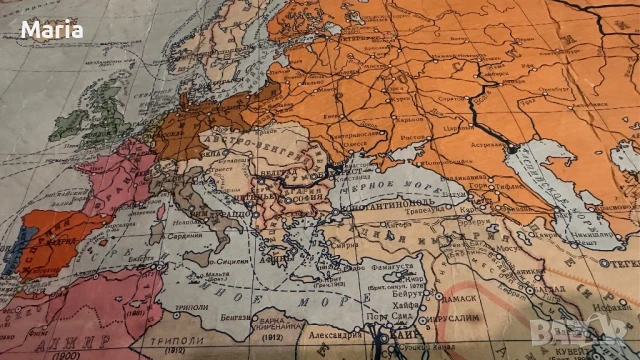 Старинна Териториално политическа карта на света от 1876 до 1914г, снимка 7 - Колекции - 50847094