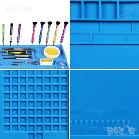 Силиконова подложка за запояване, топлоустойчива и антистатична  - КОД 2546, снимка 9 - Поялници и запояване - 50692483