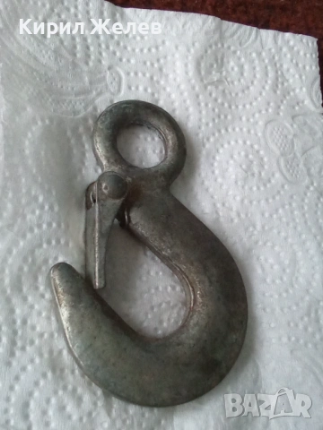Метална кука с предпазител 53790, снимка 2 - Антикварни и старинни предмети - 53503481