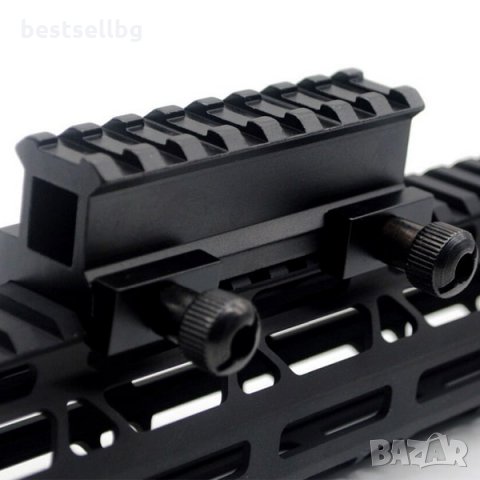 Повдигащ адаптер уивър база пикатини стойка за пушка еърсофт бързомер, снимка 2 - Оборудване и аксесоари за оръжия - 35891674
