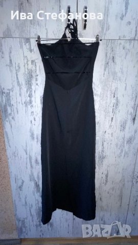 Красива елегантна дълга черна  официална парти коктейлна рокля , снимка 11 - Рокли - 40146325