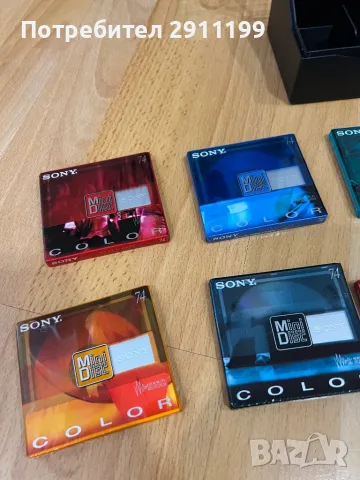 Sony MiniDisc 74 Color, лот от 10 бр., снимка 3 - Друга електроника - 48460570