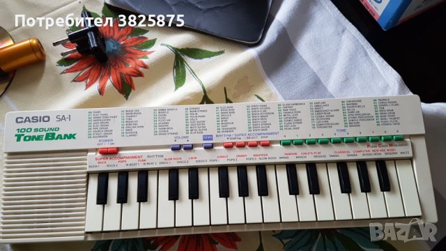 Синтезатор детски CASIO Tone Bank SA-1 100 sound tone bank, снимка 1 - Синтезатори - 42078296