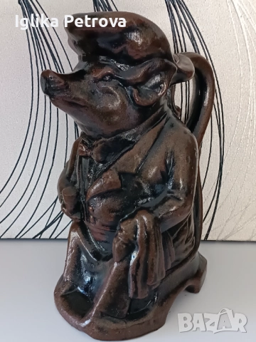 Ретро, винтидж,керамична кана, снимка 10 - Антикварни и старинни предмети - 51793534