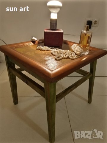 зелена арт масичка , снимка 4 - Маси - 39166017