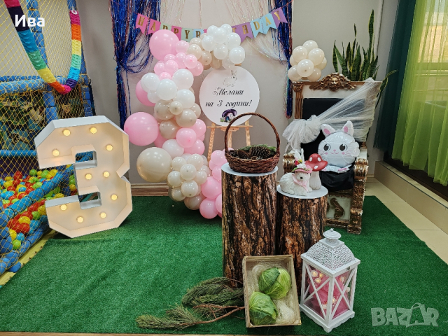 Украса под наем на тема зайченцето бяло, снимка 1