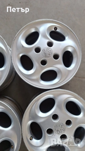 ОРИГИНАЛНИ АЛУМИНИЕВИ ДЖАНТИ ЗА ПЕЖО 4Х108Х65-14цола, снимка 5 - Гуми и джанти - 53833102