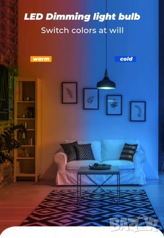 WiFi крушка 10W E27, снимка 5 - Крушки - 36103883