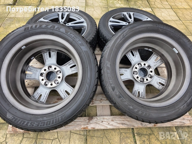 Лети джанти 16ки 5х112 Mercedes + зимни гуми 205/55/16 Bridgestone, снимка 9 - Гуми и джанти - 53541614