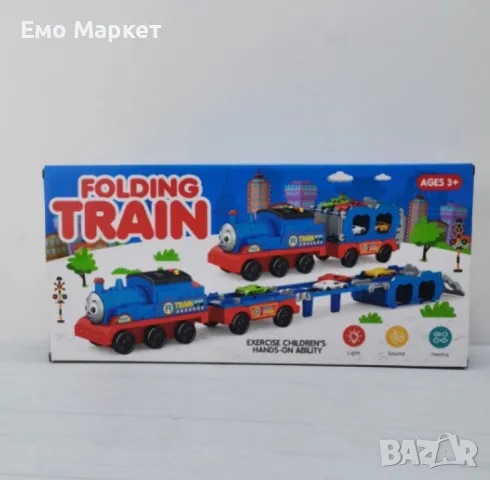 Интерактивно влакче, FOLDING TRAIN, със звук и светлини, снимка 5 - Електрически играчки - 50362231