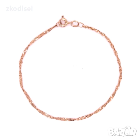 Златна дамска гривна 0,96гр. 17,0см.14кр. проба:585 модел:34006-5, снимка 1