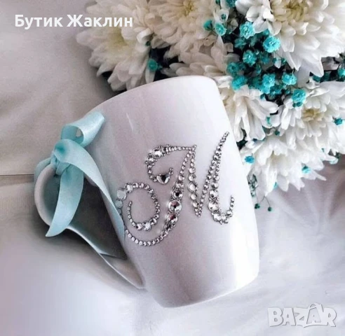 Чаша инкрустирана с камъчета, снимка 1