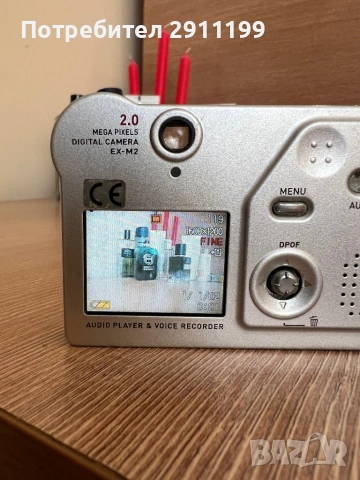 Фотоапарат Casio Exilim Wearable Card Camera 2,0 Mp, снимка 5 - Фотоапарати - 53812807