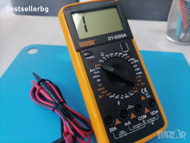 Мултиметър DT-9205А с UNI T сонди с включена батерия, снимка 5 - Друга електроника - 42491489