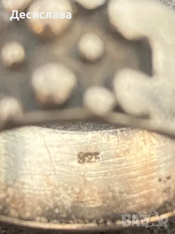 Сребърен пръстен халка, снимка 2 - Пръстени - 49941777