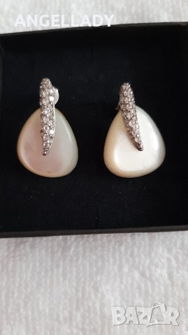  Сребърен комплект със седеф и циркони ., снимка 16 - Бижутерийни комплекти - 41979220